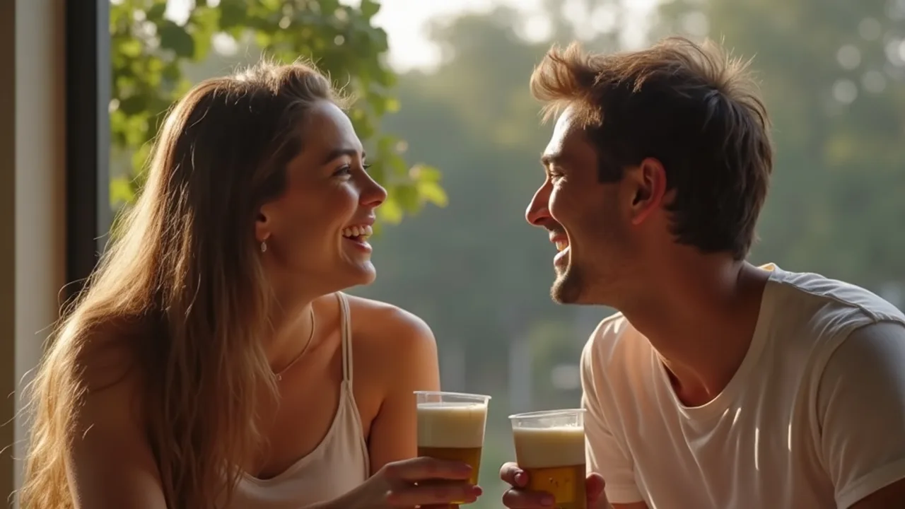 Écran de smartphone affichant une vidéo TikTok en écran partagé