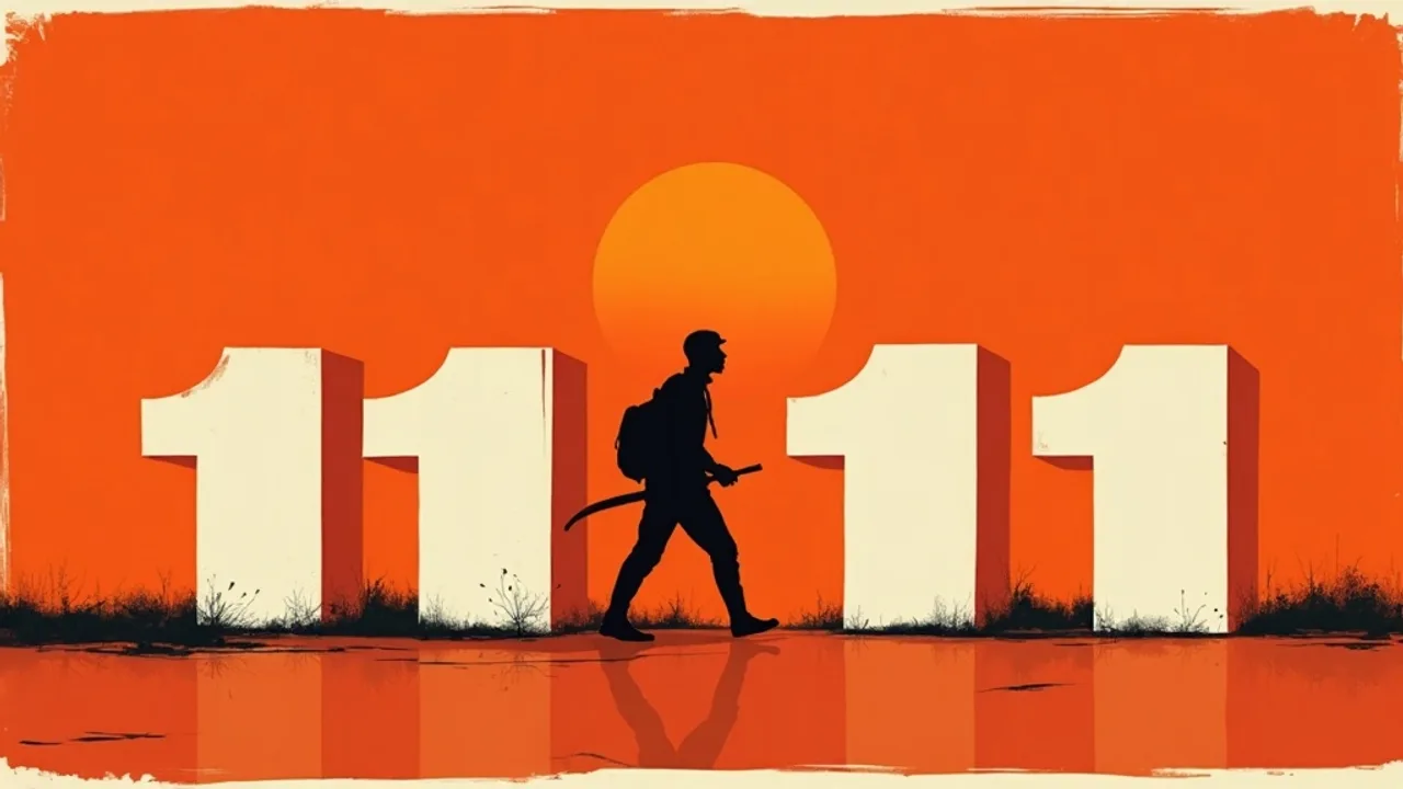 Horloge affichant 11:11 sur l'écran d'un téléphone
