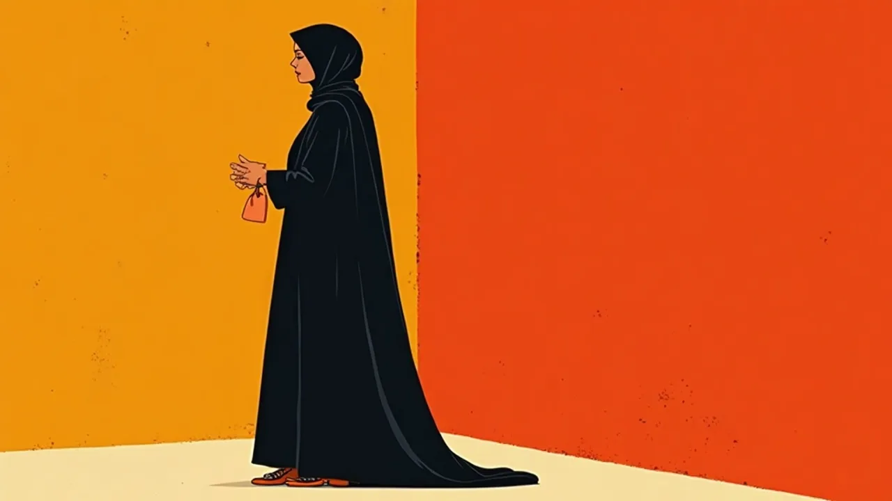 Calligraphie arabe du mot soeur sur un fond clair