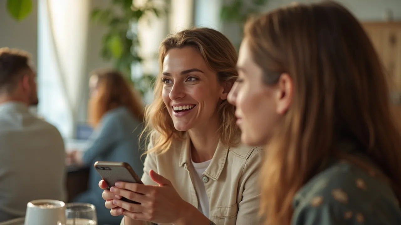 Personne filmant une vidéo avec un smartphone sur trépied