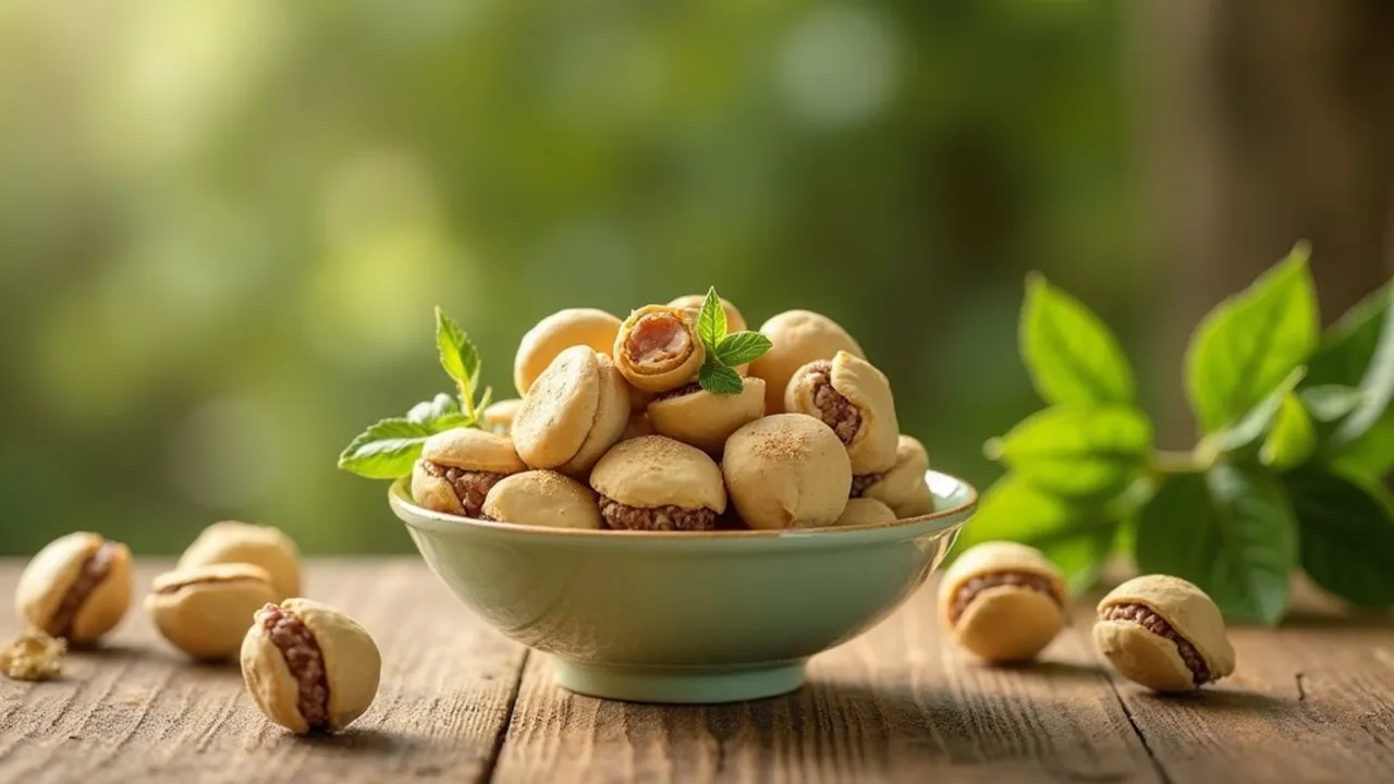 Pistaches décortiquées en gros plan dans un bol