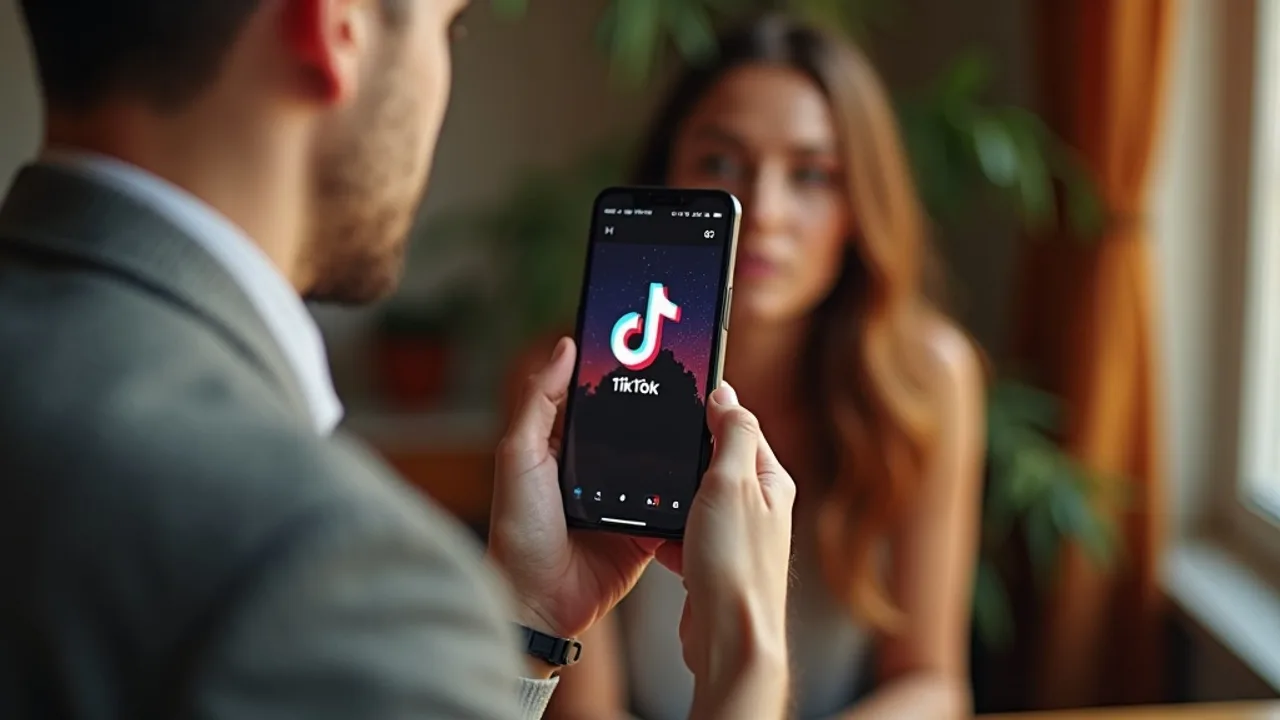 Silhouette anonyme regardant des vidéos sur un smartphone dans la pénombre